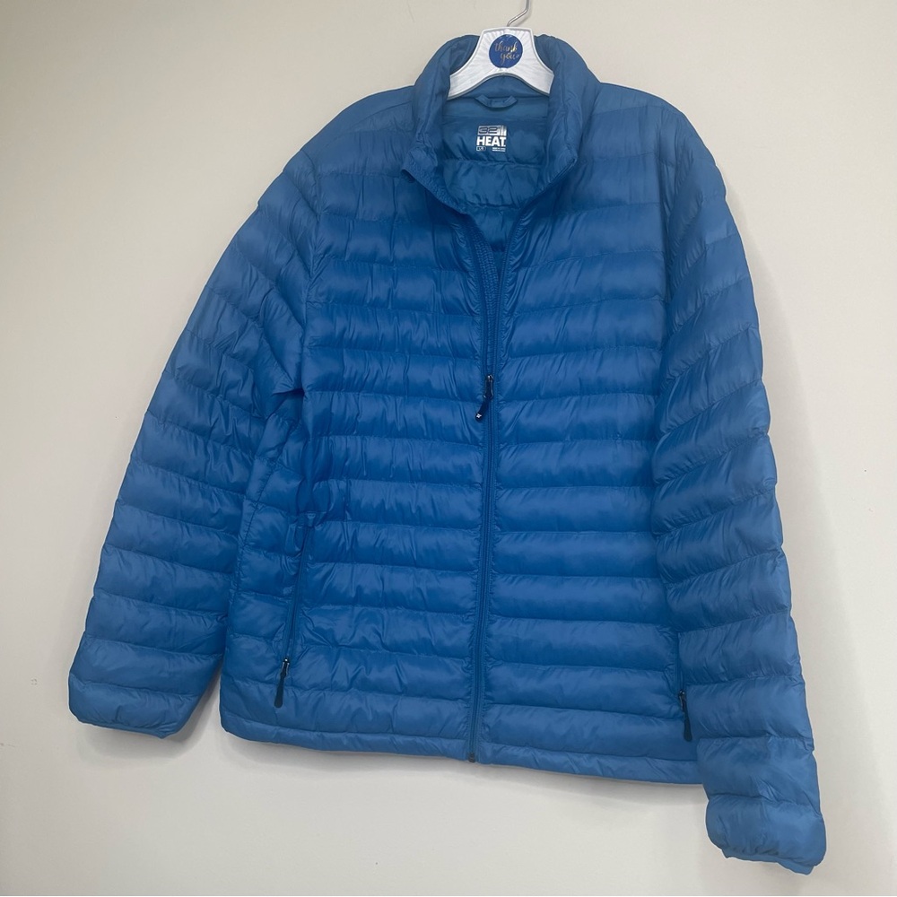 32 Degrees Heat Quilted Jacket in Blue~ Size Large ~ lightweight ~ Puffer
